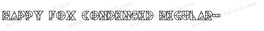 Happy Fox Condensed Regular字体转换